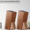 Acacia Universal Knife Block With Removable Bristles For Kitchen Counter 7