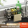 FaucetMounted Kitchen Sink Organizer Caddy With Sponge Brush  Detergent Holder 9