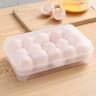 Egg Storage Box With Lid  15Grid Egg Holder For Refrigerator  Portable Egg Organizer Case 7