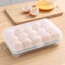 Egg Storage Box With Lid  15Grid Egg Holder For Refrigerator  Portable Egg Organizer Case 9