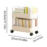 2Tier Rolling Storage Cart For Kitchen  Bathroom  Slim Storage Rack Organizer With Wheels 6