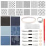 Complete Sashiko Kit With Sashiko Stencils Thread Needles Thimble And Fabric For Hand Embroidery 6