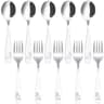Stainless Steel Toddler Silverware Set Kids Spoon And Fork Flatware Set For Daily Meals And Parties 6