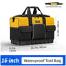 Heavy Duty Wide Mouth Tool Bag With Molded Base And Adjustable Shoulder Strap 6