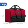 17 Inch Heavy Duty Tool Bag Wide Mouth Tool Storage Tote For Electricians Carpenters And Mechanics 6