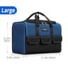 17 Inch Heavy Duty Tool Bag Wide Mouth Tool Storage Tote For Electricians Carpenters And Mechanics 7