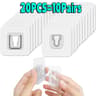 Transparent Adhesive Wall Hooks Double Sided Socket Holder For Kitchen Bathroom Storage 7