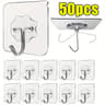 CrystalGrip Self Adhesive Wall Hooks Heavy Duty Transparent Wall Hooks For Kitchen Bathroom And Hom 9