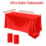 Elegant Satin Tablecloth Rectangle Wedding Tablecloth For Parties Banquets And Dining Tables 8