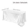Elegant Satin Tablecloth Rectangle Wedding Tablecloth For Parties Banquets And Dining Tables 12