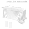 Elegant Satin Tablecloth Rectangle Wedding Tablecloth For Parties Banquets And Dining Tables 13