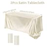 Elegant Satin Tablecloth Rectangle Wedding Tablecloth For Parties Banquets And Dining Tables 14