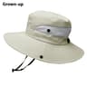 Womens Wide Brim Sun Hat With Ponytail Hole Foldable UV Protection Hat For Hiking Beach Gardening 13