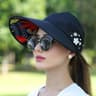 Foldable Sun Visor Hat For Women With Wide Brim Sun Hat UV Protection Beach Cap 5