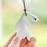 SunGlow UV Color Changing Car Pendant Funny Roast Duck Car Charm Keychain 6
