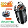 100W200W Fast USB Car Charger With Dual USB And USBC Ports 6