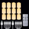 Remote Control Flameless Candles With Timer And Realistic Moving Wick Candle LED Lights 6
