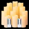12 Piece LED Flameless Candles Set With Remote Control Flickering Tea Lights For Home And Wedding D 7