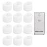 Remote Control Flameless LED Candles 24 Or 48 Piece Flickering Tea Light Set For Weddings And Home  7