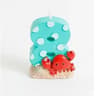Ocean Theme Number Birthday Candle Cake Topper For Beach And Under The Sea Party Decorations 10