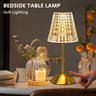 Cordless Crystal Table Lamp Rechargeable Touch Lamp With 3 Color Dimmable LED Light 8