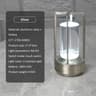 LuxeGlow Rechargeable Crystal Table Lamp With Touch Dimming LED Light 8
