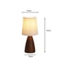 Retro Bedside Lamp With Fabric Pleated Shade  USB Table Lamp For Bedroom  Desk Decor 6