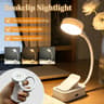 Rechargeable LED Desk Lamp ClipOn Reading Light With 3 Light Modes  Flexible Gooseneck 6