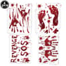Blood Trail Halloween Window Clings And Bloody Handprint Stickers 19