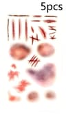GruesomeFX Halloween Scar Temporary Tattoos Waterproof Fake Wound Stickers 8
