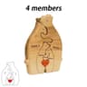 Personalized Wooden Bear Family Puzzle Custom Name Keepsake 8