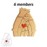 Personalized Wooden Bear Family Puzzle Custom Name Keepsake 10