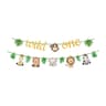 Jungle Safari Birthday Banner  Animal Hanging Swirls Party Decorations 8