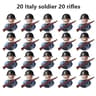20Piece WW2 Military Minifigures Army Building Block Set 1