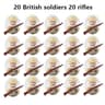 20Piece WW2 Military Minifigures Army Building Block Set 4