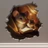 Whimsical Reading Mouse 3D Wall Sticker Vinyl Decal 10