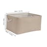 SereneFold Collapsible Linen Storage Basket With Handles 6