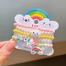 3Piece Colorful Resin Charm Bracelet Set For Girls 6