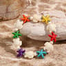Boho Shell Starfish Turtle Woven Beach Bracelet 11