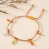 Boho Multicolor Virgin Mary Braided Bracelet With Pearl Charm 8