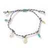Boho Multicolor Virgin Mary Braided Bracelet With Pearl Charm 6