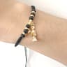 Gold Plated Grim Reaper Adjustable Handmade Rope Bracelet 4