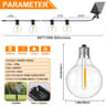 24V G40 Solar String Lights Waterproof Outdoor Globe Garland 10
