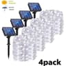 4 Pack Solar String Lights With 8 Modes Waterproof Copper Wire Fairy Lights 9