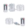 Silver Wire LED Fairy String Lights With Remote USB Or Battery Powered 5M 10M 20M 6