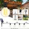 G40 Shatterproof Solar String Lights With USB Charging And Remote 8