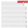 100300PCS Transparent SelfAdhesive Wall Hooks Stainless Steel Waterproof Hangers 8