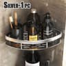 No Drill Aluminum Bathroom Corner Shelf Shower Organizer 7
