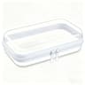 Clear Hard Shell Zipper Case Waterproof Travel Toiletry And Makeup Organizer 7