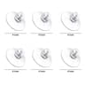 6Pcs Strong PVC Suction Cup Hooks With M4 Screw And Plastic Nut 7